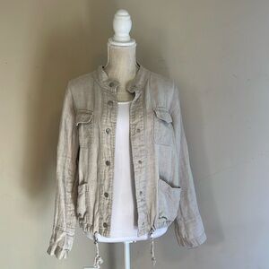C&C California Women’s Linen Jacket Size: S